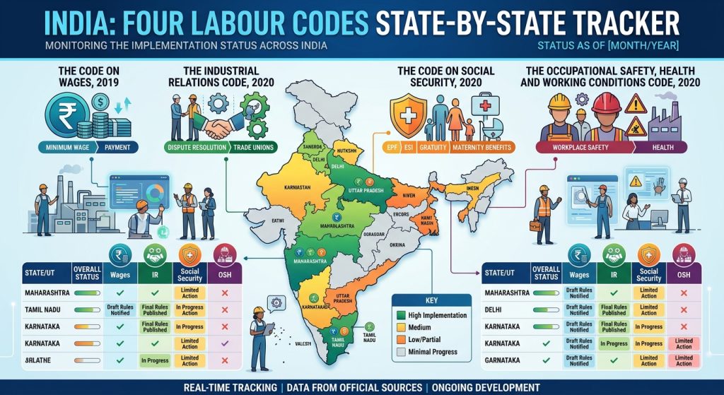 Four Labour Codes state-by-state tracker