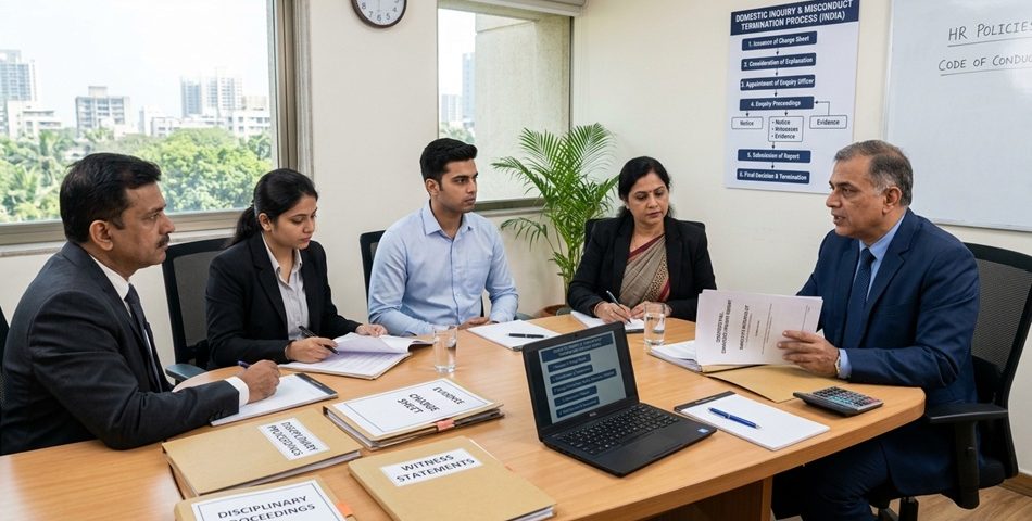 Misconduct termination & domestic inquiry process